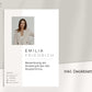 Moderne Bewerbungsvorlage "Emilia Friedrich" - für Microsoft Word mit Anleitung