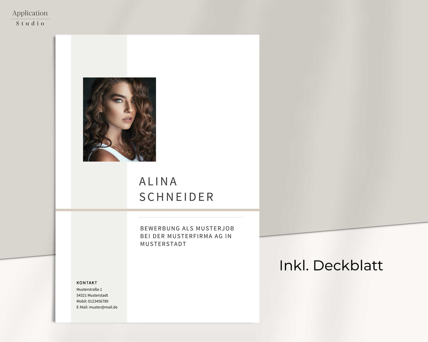 Bewerbungsvorlage "Alina Schneider" - Professionelles Muster für Microsoft Word inkl. Vorlage Lebenslauf und Anschreiben