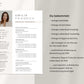 Moderne Bewerbungsvorlage "Emilia Friedrich" - für Microsoft Word mit Anleitung