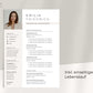 Moderne Bewerbungsvorlage "Emilia Friedrich" - für Microsoft Word mit Anleitung