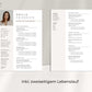 Moderne Bewerbungsvorlage "Emilia Friedrich" - für Microsoft Word mit Anleitung