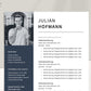 Bewerbungsvorlage "Julian Hofmann" - für Microsoft Word mit Anleitung
